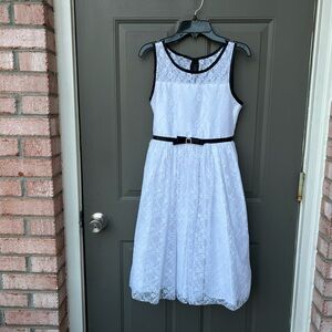 Sweet Heart Rose Girls White Dress